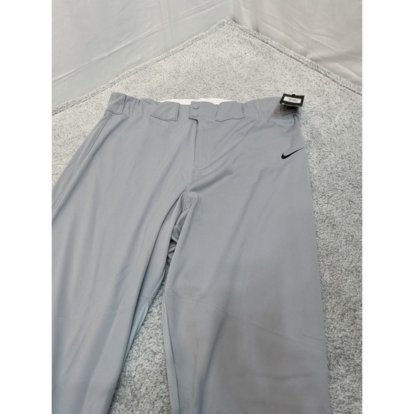 Nike Vapor Select High "Knicker" Baseball Pants Grey/Black Piping Mens Size 3XL. - Picture 4 of 15